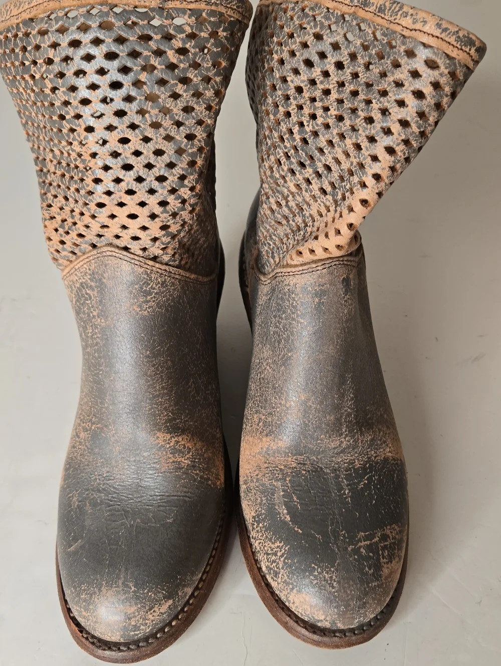 Bed Stu Cobbler Wedges Ankle Boots size 9.5